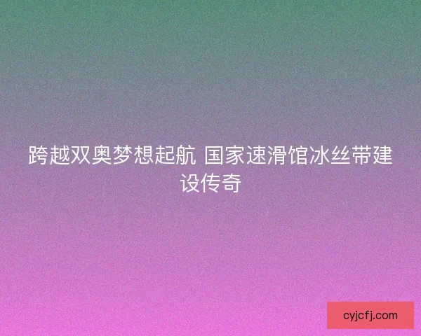 跨越双奥梦想起航 国家速滑馆冰丝带建设传奇